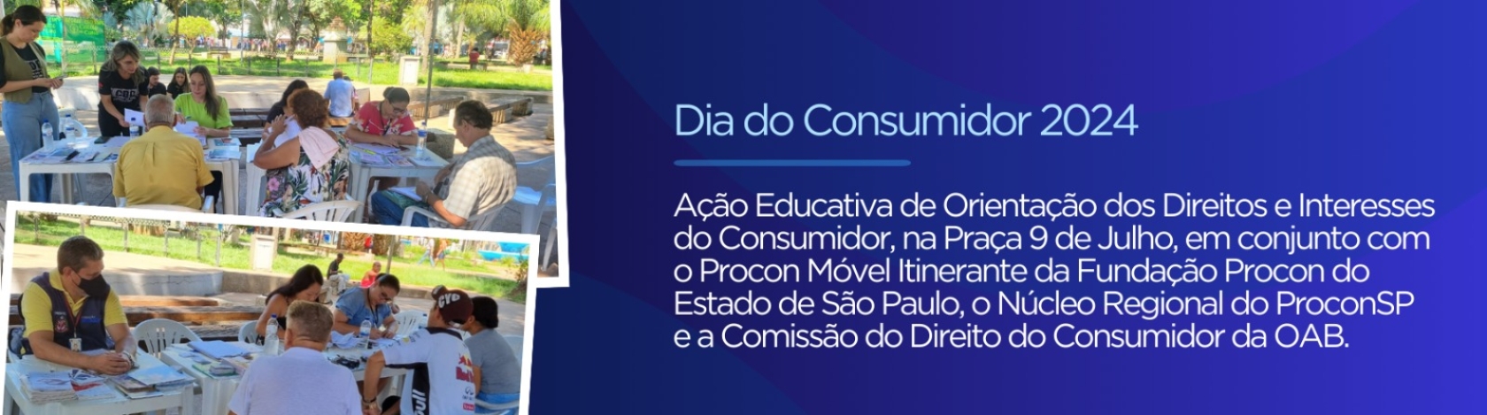 Confira as atividades realizadas no Dia do consumidor no ano de 2024 