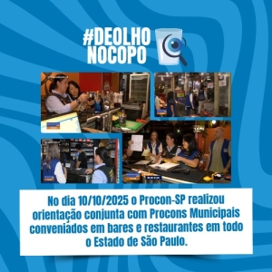 A��O DE OLHO NO COPO no dia 10/10/2025 