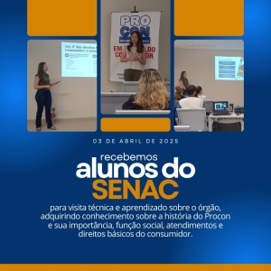 Atividades realizadas nesta quinta-feira com alunos do SENAC